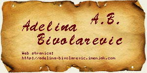 Adelina Bivolarević vizit kartica